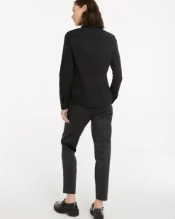 Long-Sleeve Poplin Blouse - R Essentials