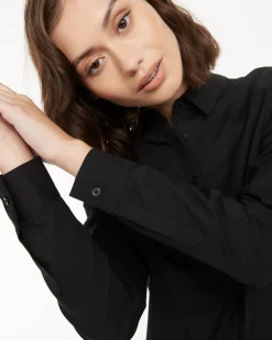 Long-Sleeve Poplin Blouse - R Essentials