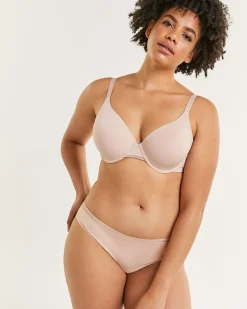 Microfiber Bikini Panty with Mesh
