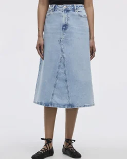 Midi Denim Skirt