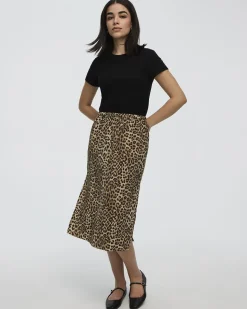 Midi Skirt with Side Slits