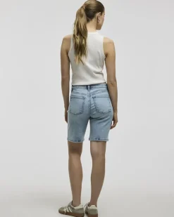 Mid-Rise Denim Bermuda