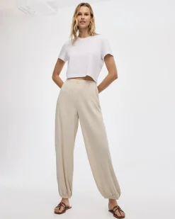 Mid-Rise Harem Pull-On Pant