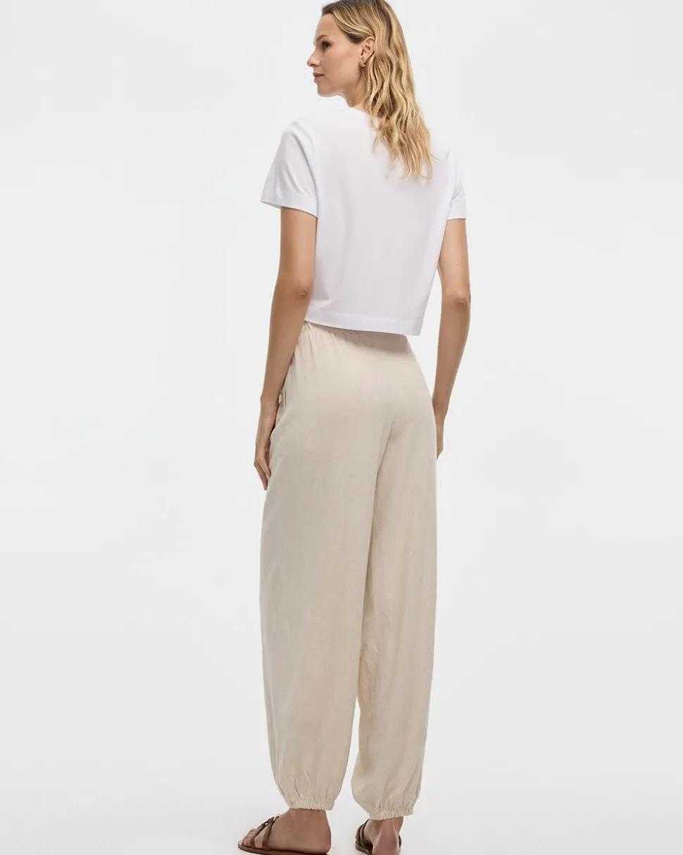 Mid-Rise Harem Pull-On Pant - Petite
