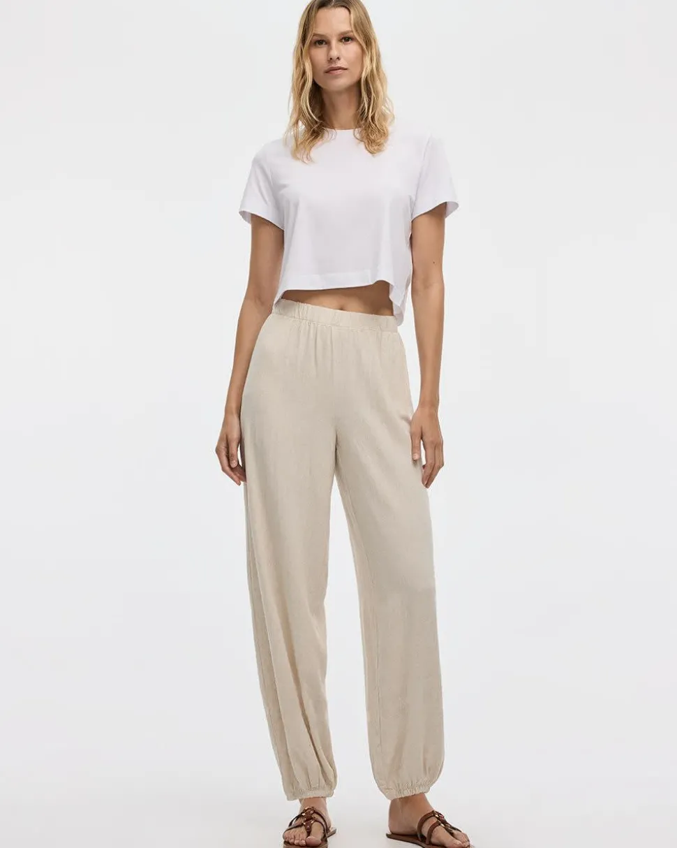 Mid-Rise Harem Pull-On Pant - Petite