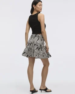 Mini Skirt with Ruffled Hem