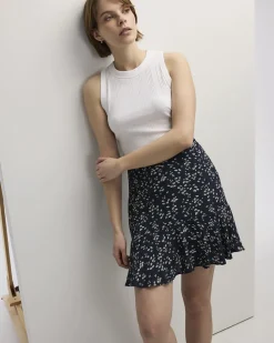 Mini Skirt with Ruffled Hem