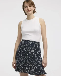 Mini Skirt with Ruffled Hem