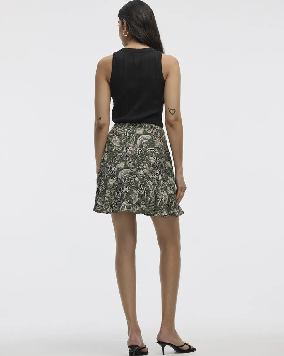 Mini Skirt with Ruffled Hem