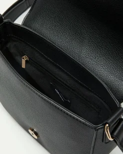 Mix-Media Faux Leather Bag