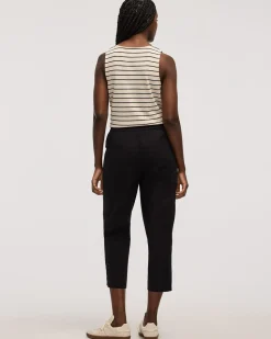 Poplin Capri Pants