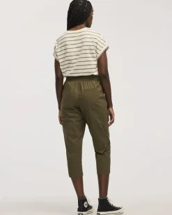 Poplin Capri Pants
