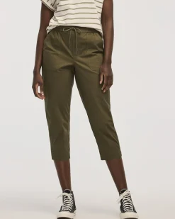 Poplin Capri Pants