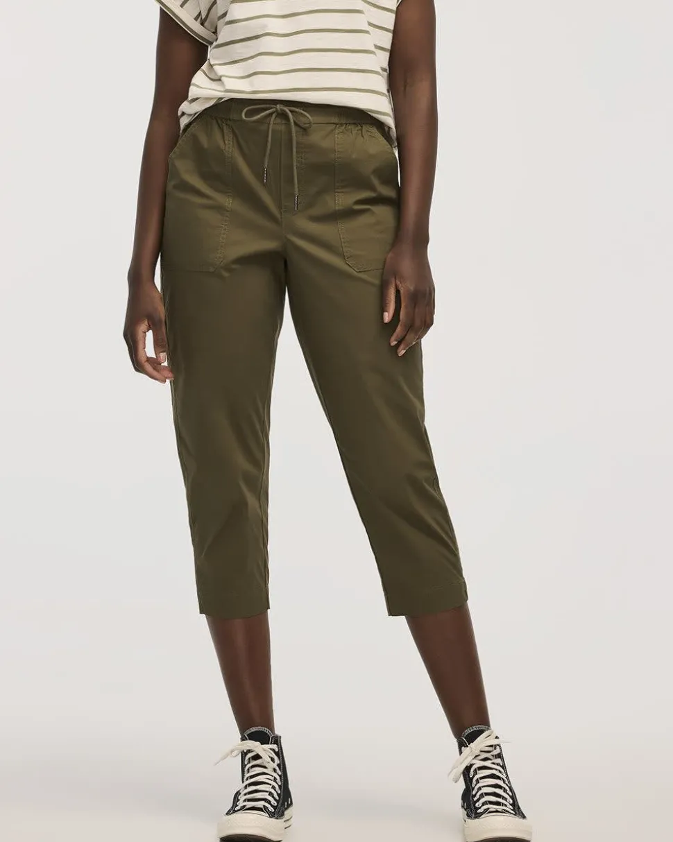 Poplin Capri Pants