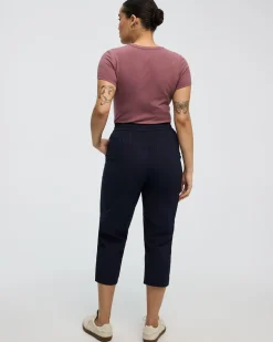 Poplin Capri Pants