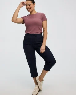 Poplin Capri Pants - Petite