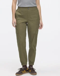 Poplin Jogger with Cargo Pockets - Tall