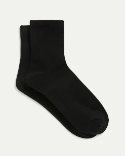 Ribbed Cotton Anklet Socks