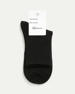 Ribbed Cotton Anklet Socks