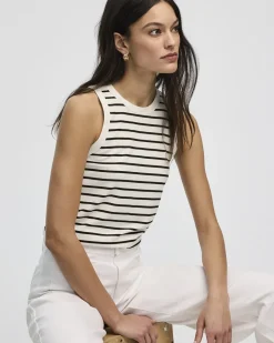 Ribbed Crew-Neck Tank - R Essentials
