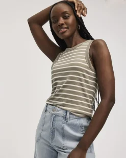 Ribbed Crew-Neck Tank - R Essentials
