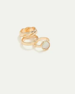Rings with Mother-of-Pearl - Set of 3