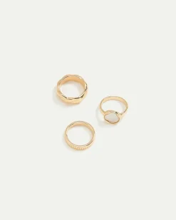 Rings with Mother-of-Pearl - Set of 3