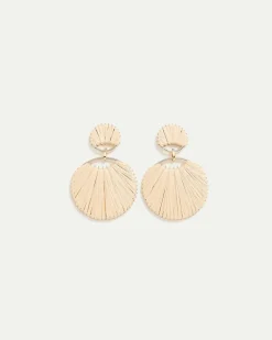 Round Raffia Pendants Earrings - Toni Fifi. x Reitmans