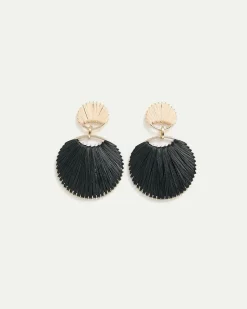 Round Raffia Pendants Earrings - Toni Fifi. x Reitmans