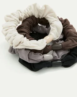 Ruched Hair Ties - Set of 4