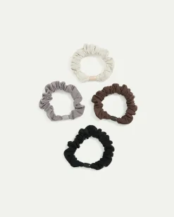 Ruched Hair Ties - Set of 4