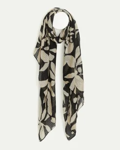 Scarf with Floral Pattern
