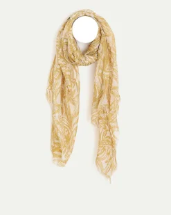 Scarf with Foliage Print
