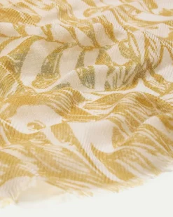 Scarf with Foliage Print