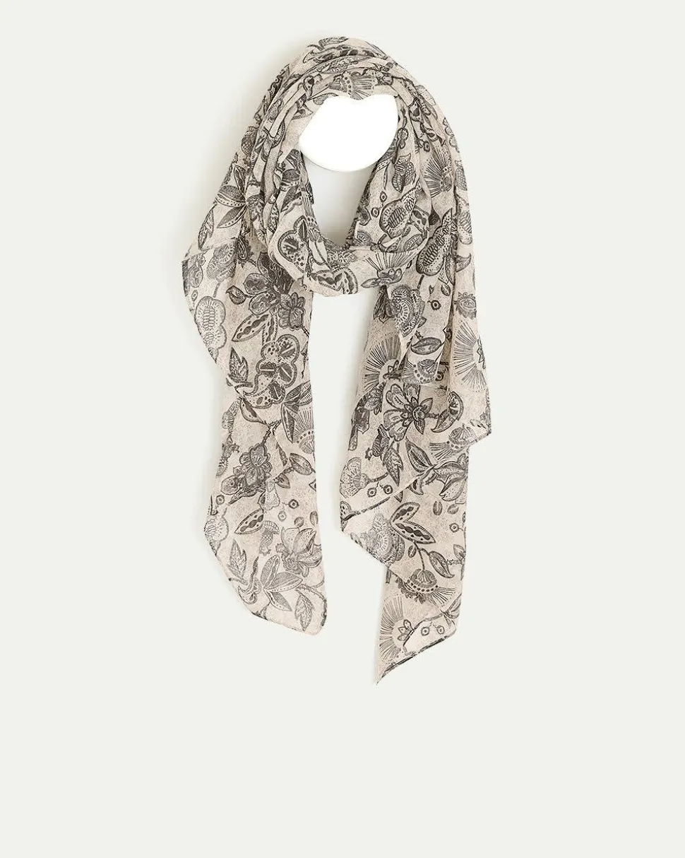 Scarf with Paisley Print