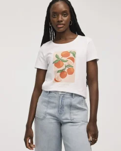 Scoop Neck Graphic T-Shirt - R Essentials