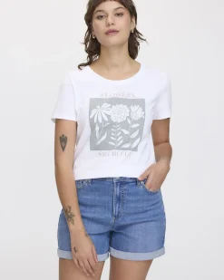 Scoop Neck Graphic T-Shirt - R Essentials