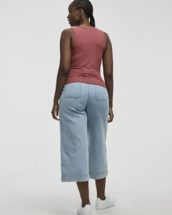 Scoop-Neck Ribbed Tank
