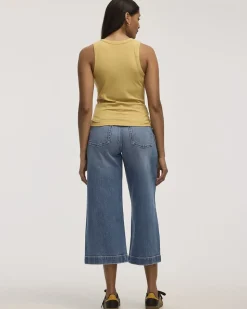 Scoop-Neck Ribbed Tank