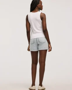 Scoop-Neck Ribbed Tank