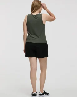 Scoop-Neck Ribbed Tank