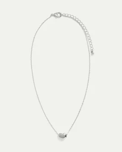 Short Necklace with Bubble Heart Pendant