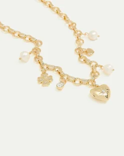 Short Necklace with Charms