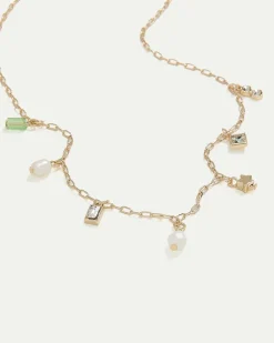 Short Necklace with Charms