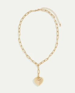 Short Necklace with Heart Pendant