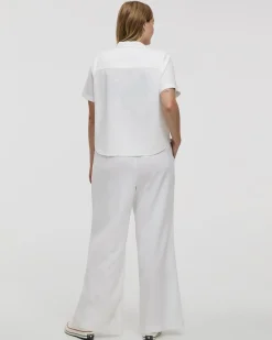 Short-Sleeve Linen-Blend Shirt