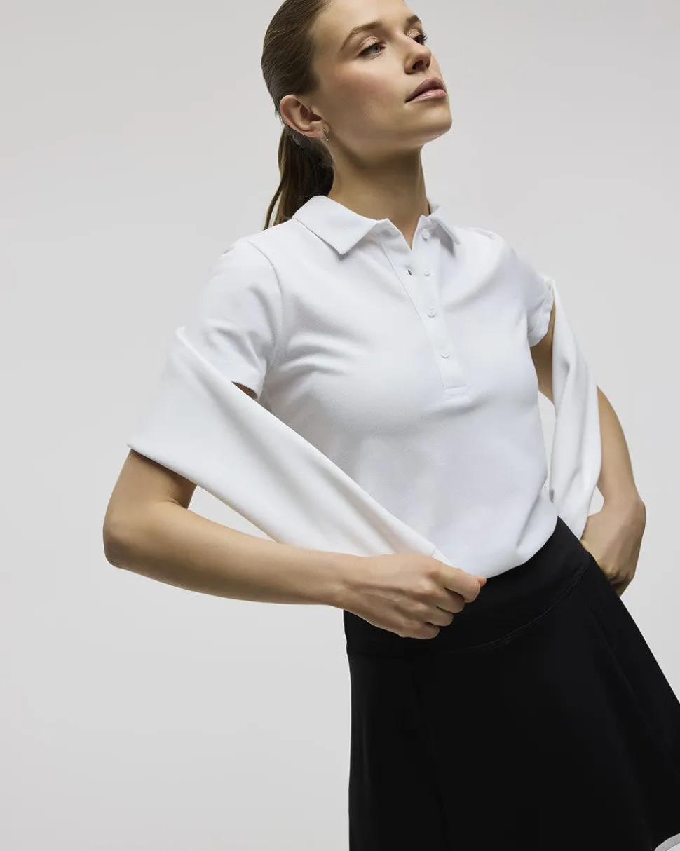 Short-Sleeve Polo Piqué Tee - Hyba