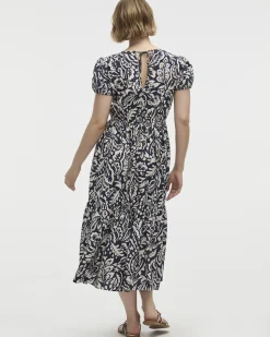 Short-Sleeve V-Neck Dress