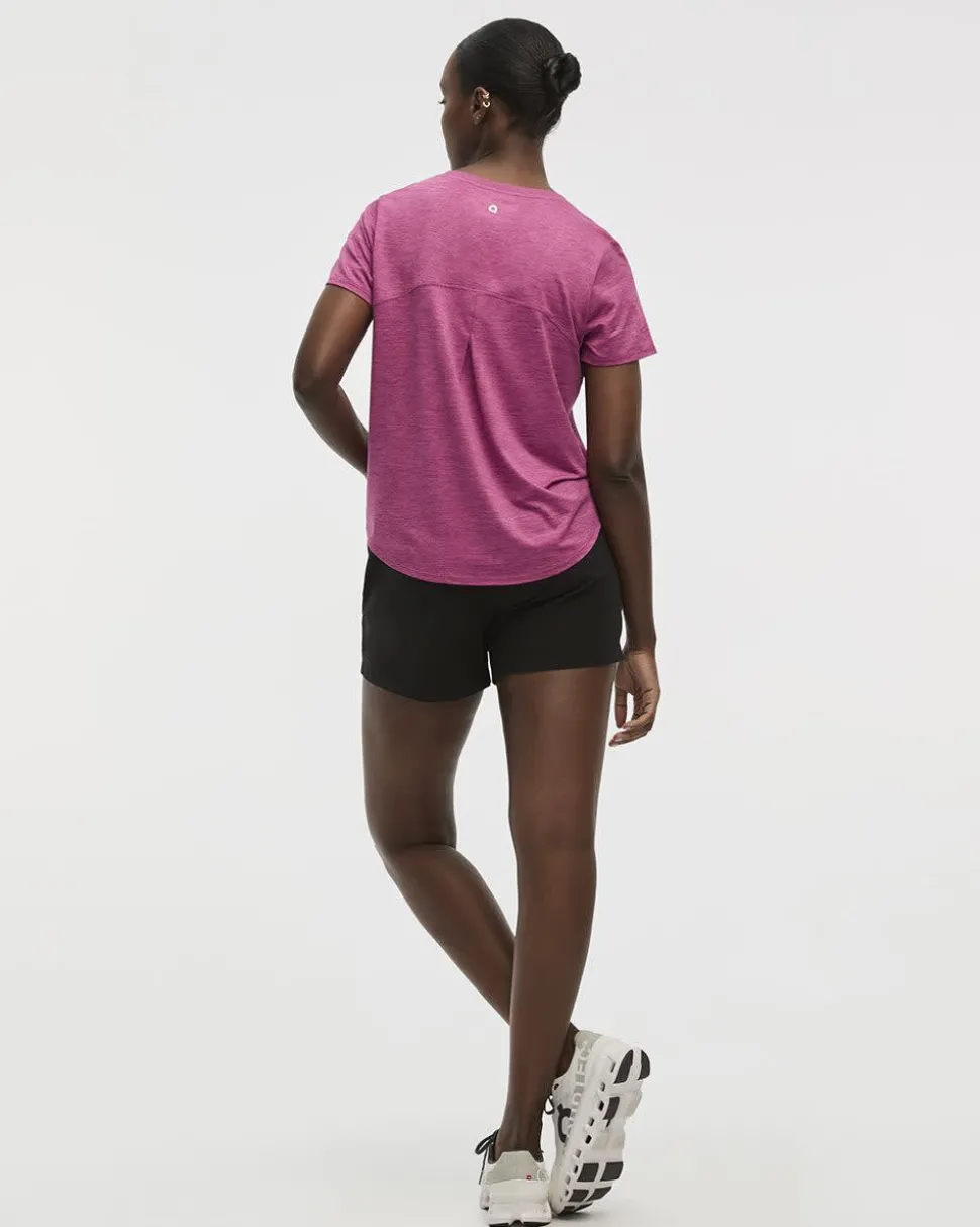 Short-Sleeve V-Neck T-Shirt - DRY-LUX (R) Hyba Essentials