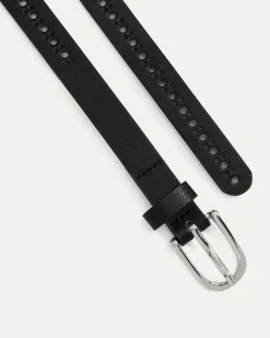 Skinny Faux Leather Belt